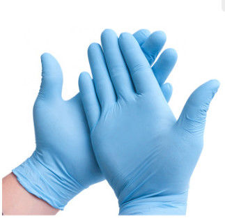 Peau industrielle de vert bleu d'espace libre de catégorie comestible de gants médicaux jetables légers fournisseur